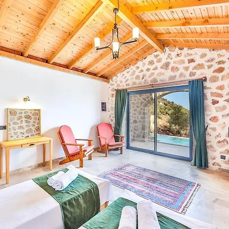 別荘 2br Stone House With Private Pool Near Patara *
